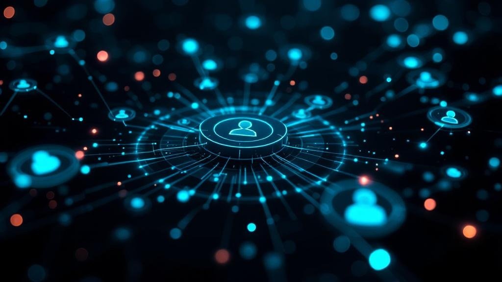 CRM automation con intelligenza artificiale e nodi connessi